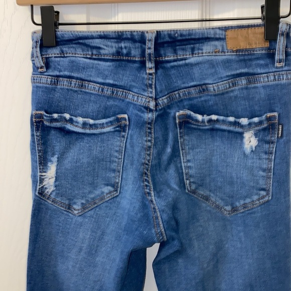 Lot of 2 Garage High Waist Junior’s Jeans Size 1 Ripped Distressed - Picture 6 of 15